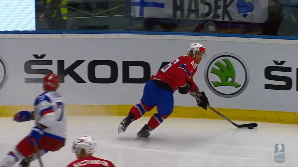 Gól v utkání Rusko - Norsko: Thoresen - 4:1 (21. min.)