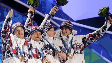 Bronzová mužská štafeta ze ZOH 2010