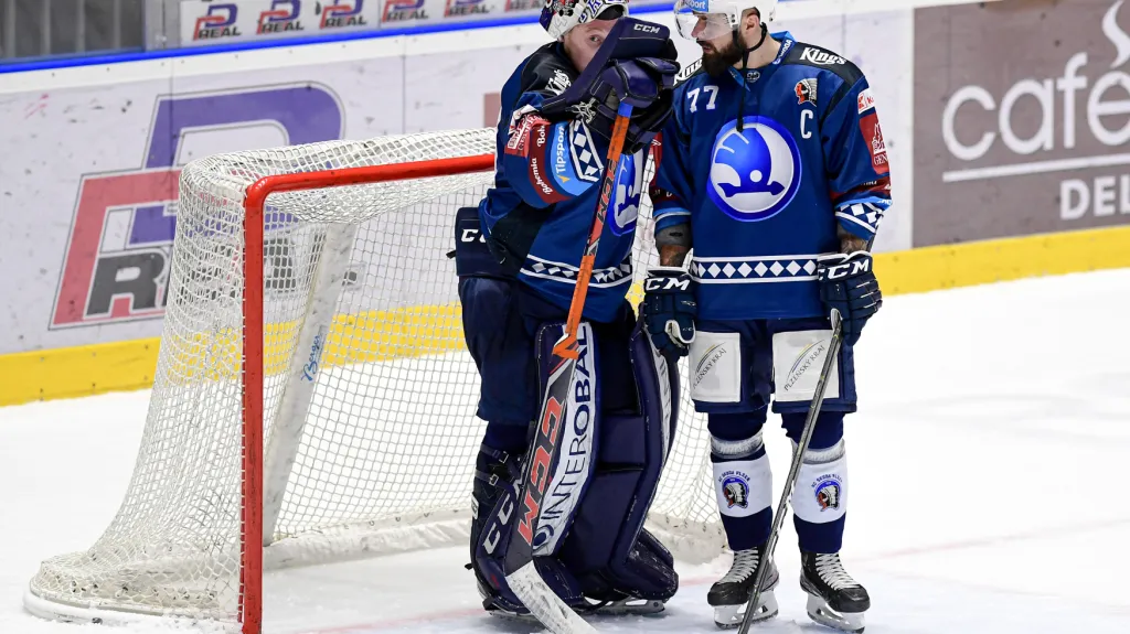 Milan Gulaš s parťákem z Plzně Dominikem Frodlem