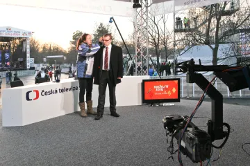 Česká televize v Olympijském parku na Letné