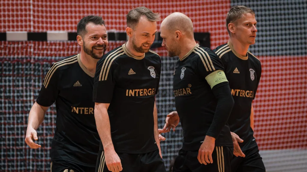 Futsalisté Chrudimi v čele s kapitánem Radimem Zárubou