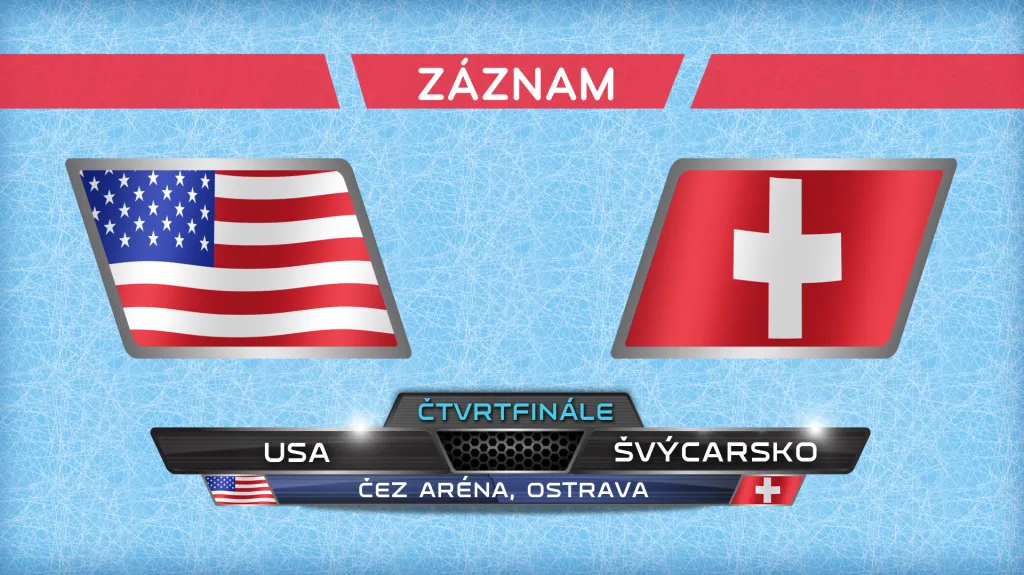 Záznam utkání USA - Švýcarsko