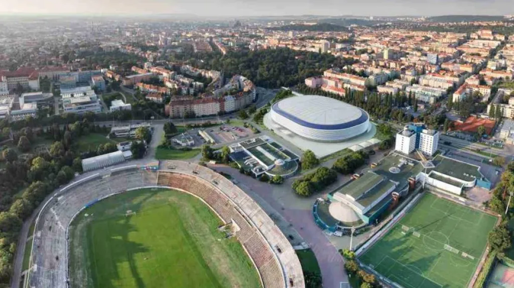 Vizualizace nového zimního stadionu za Lužánkami