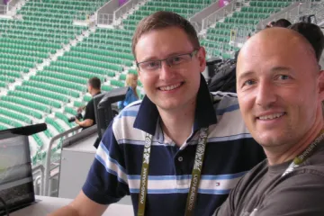 S Petrem Kubáskem na komentátorském stanovišti