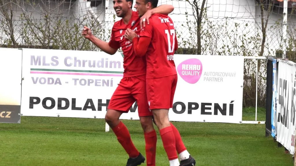 Radost fotbalistů Chrudimi