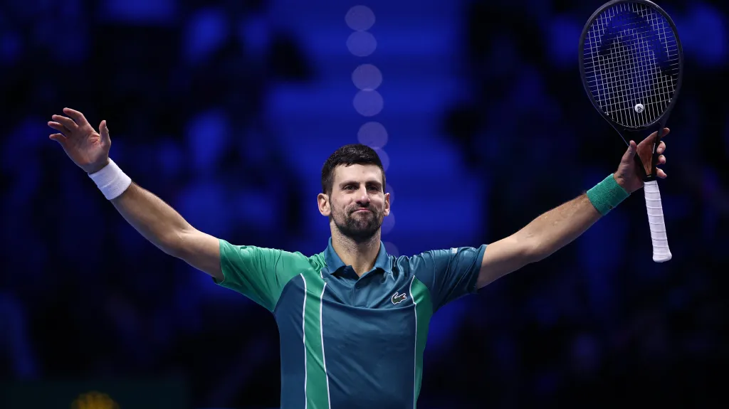 Novak Djokovič posedmé vyhrál Turnaj mistrů