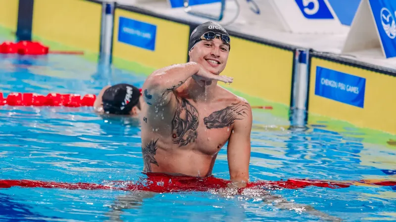 Ondřej Gemov zaplaval na univerziádě ve finále motýlka nový český rekord