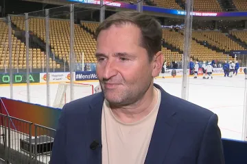 Robert Záruba v hale v Herningu