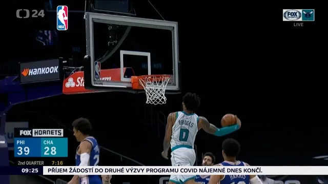 Hornets nestačili na Philadelphii, dařilo se Embiidovi