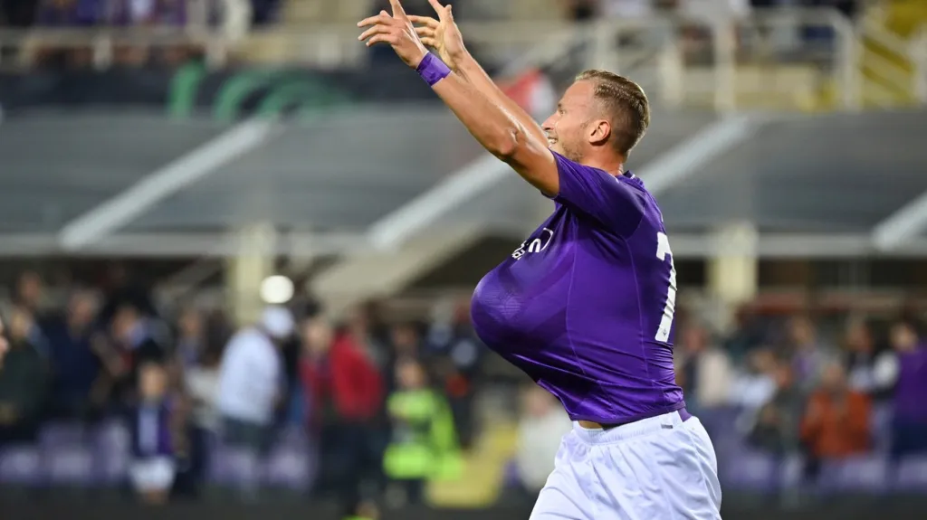 Antonín Barák slaví gól