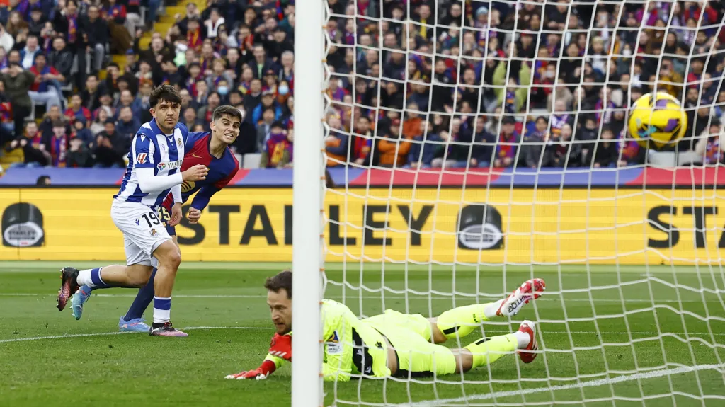 Gerard Martin z Barcelony dal gól San Sebastianu