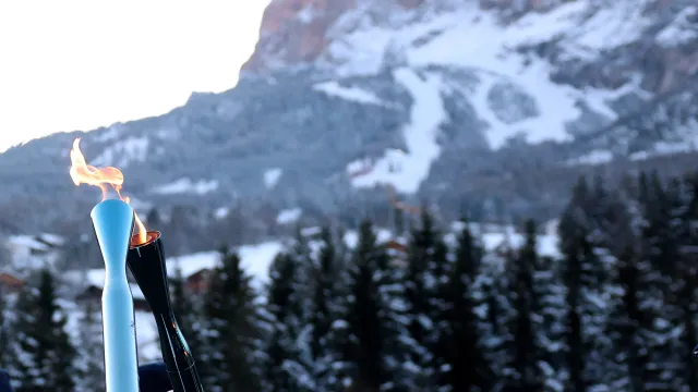 Olympijská pochodeň dorazila do Cortiny d'Ampezzo