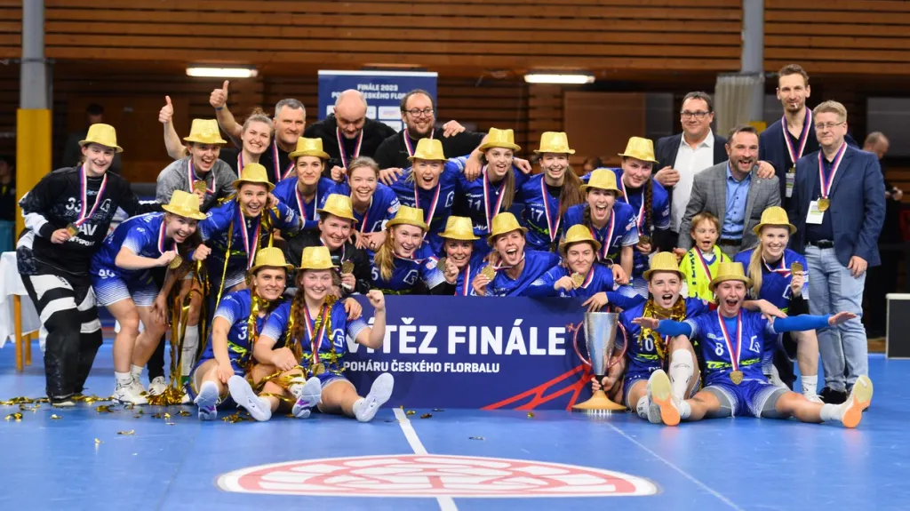 Vítkovické obhájkyně zlata Českého poháru florbalistek