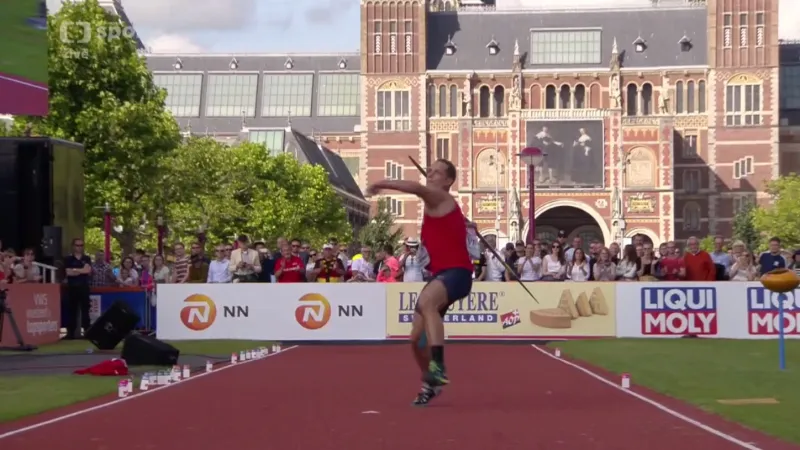 Úspěšný kvalifikační hod Veselého v hodu oštěpem