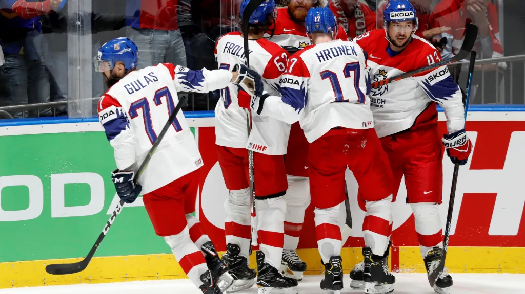 Radost českých hokejistů