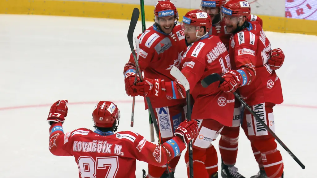 Hokejisté Třince se radují