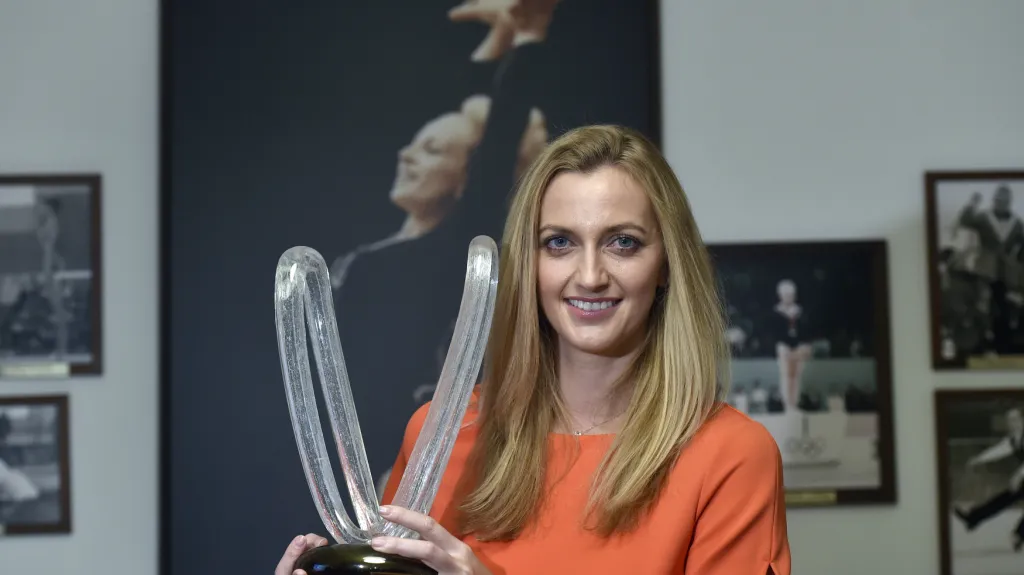 Petra Kvitová s Cenou Věry Čáslavské