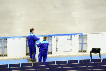 Přípravy na MS v hokeji v Ostravě