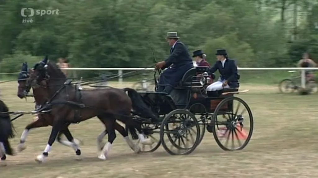 V Nebanicích se konaly závody SP spřežení