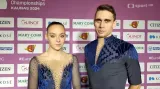 Reakce české sportovní dvojice po krátkém programu
