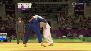 Finálový souboj judistů Krpálka s Grolem v Baku