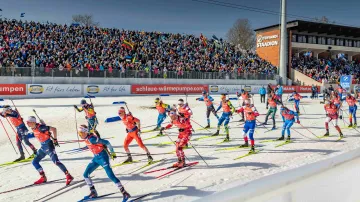 Záznam biatlonové štafety dvojic v Otepää