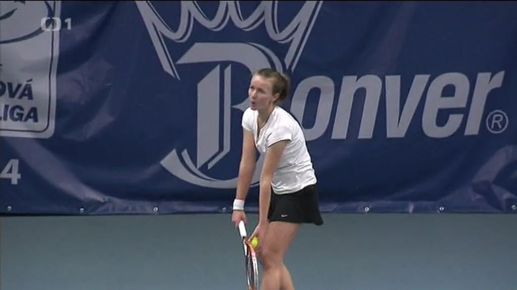 Barbora Krejčíková má v tenisové extralize výbornou formu