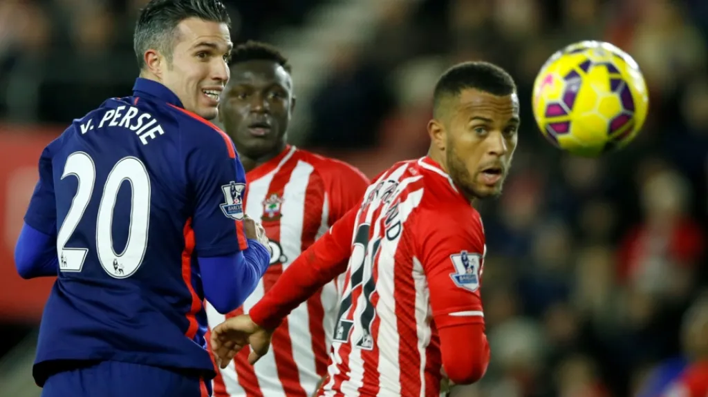 Robin van Persie v utkání Southampton - Manchester United