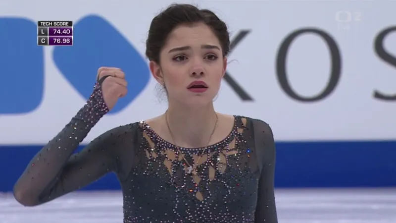 Rekordní volná jízda Jevgeniji Medvěděvové