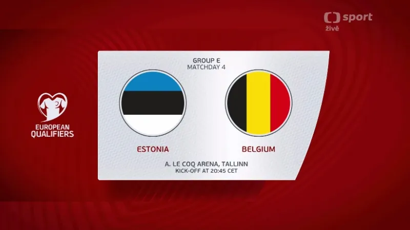 Sestřih utkání Estonsko - Belgie