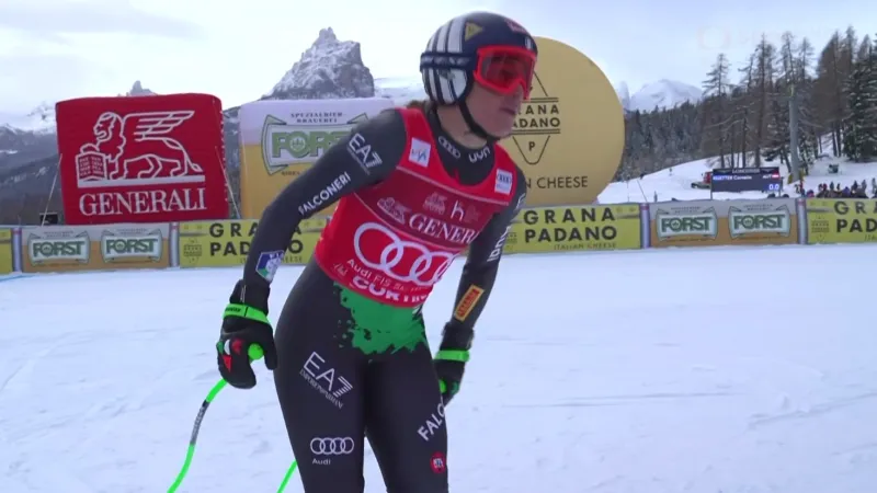 Vítězná jízda Sofie Goggiaové ve sjezdu v Cortině d'Ampezzo