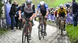 Tadej Pogačar, Mathieu van der Poel a Wout van Aert