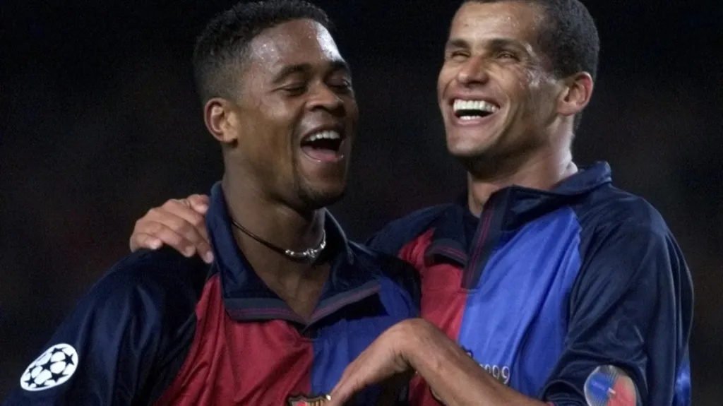 Patrick Kluivert (vlevo) a Rivaldo (vpravo)