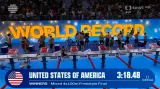 Američané vytvořili světový rekord ve smíšené štafetě na 4x100 m volným způsobem