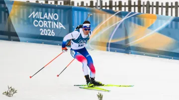 Záznam vytrvalostního závodu biatlonistů