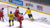Gól v utkání ČR - Švédsko: Rosen - 2:1 (15. min.)
