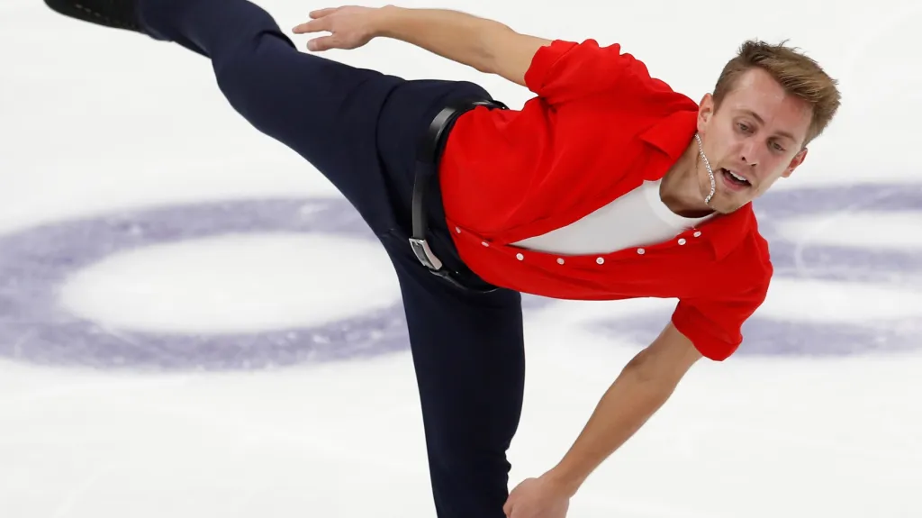 Krasobruslař Michal Březina na Grand Prix v Rusku