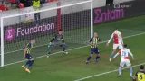 Gól v utkání Slavia - Fenerbahce: Schranz - 1:0 (19. min.)