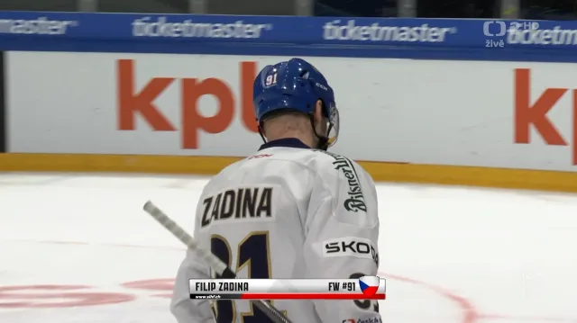 Gól v utkání Česko – Švédsko: Zadina – 2:2 (30. min.)