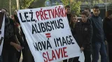 Fanoušci protestují proti vedení Slavie