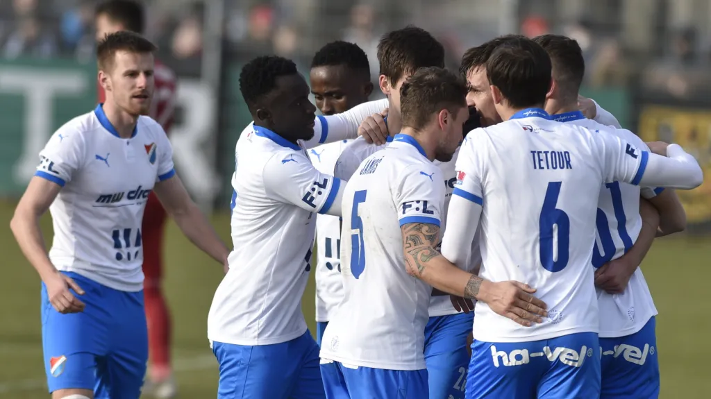 Slavící hráči Baníku Ostrava