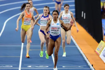 Lurdes Gloria Manuel v rozběhu na HME