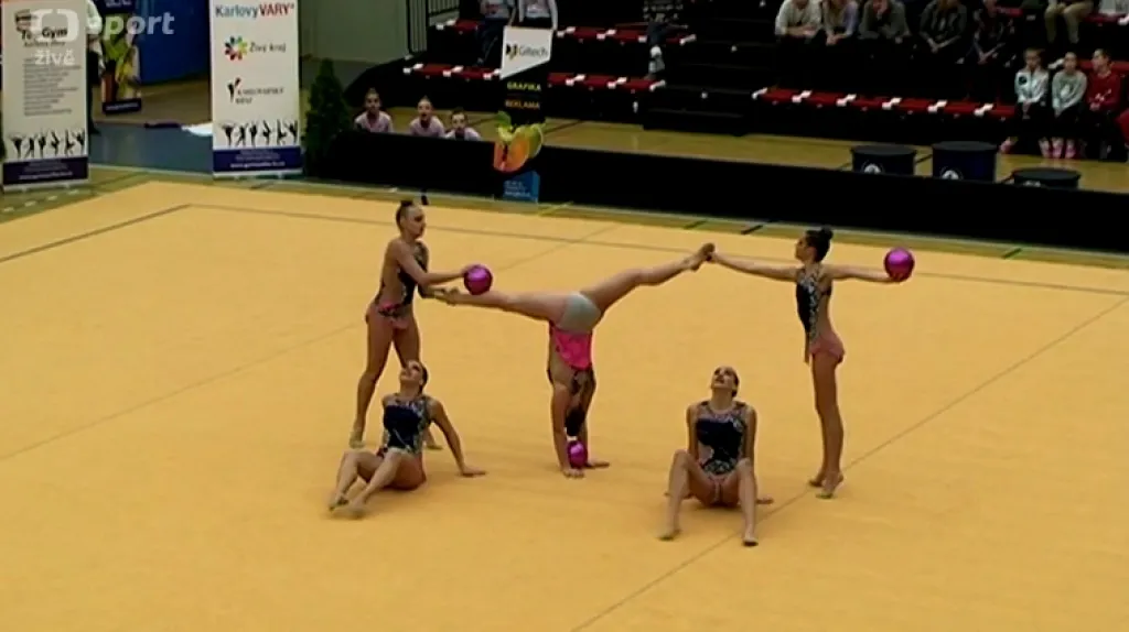 Moderní gymnastky SKP MG Brno slaví domácí titul