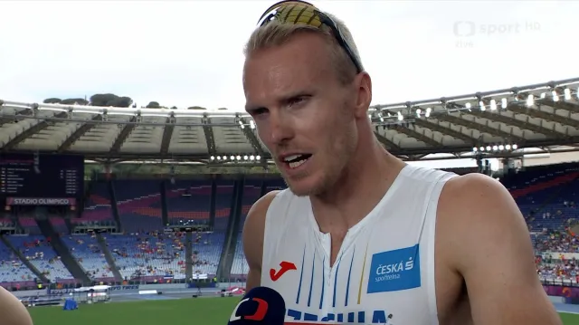 Rozběh české štafety mužů na 400 m s ohlasy