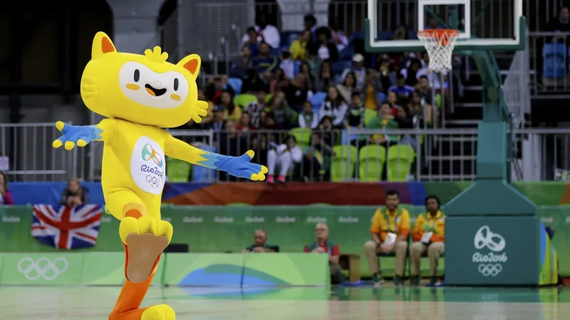 Maskot Her v Riu Vinicius