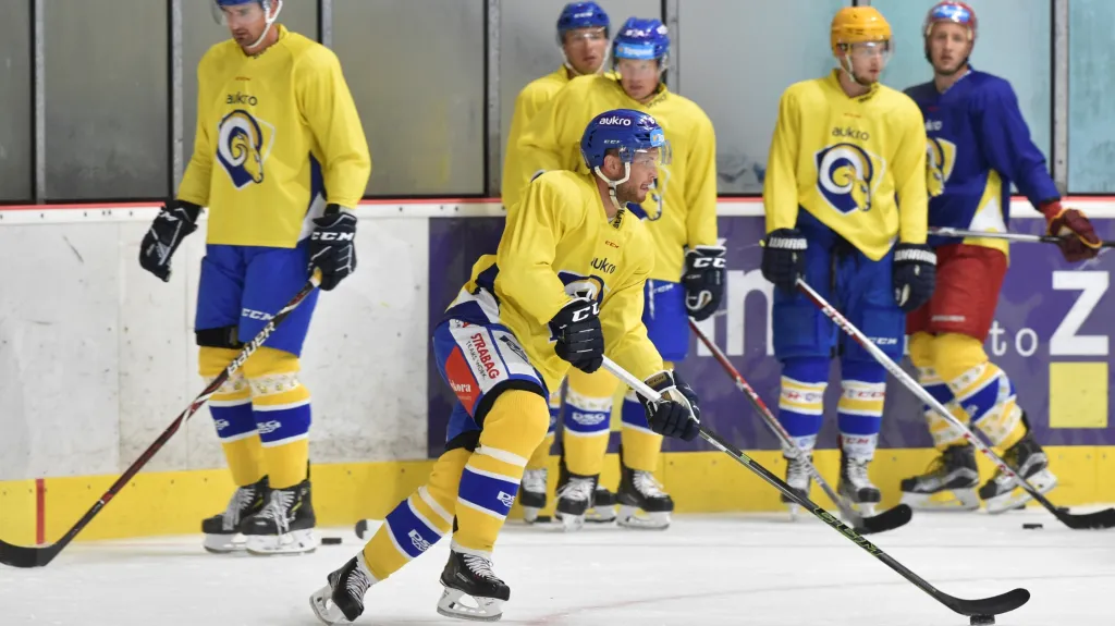 Hokejisté Zlína na tréninku 