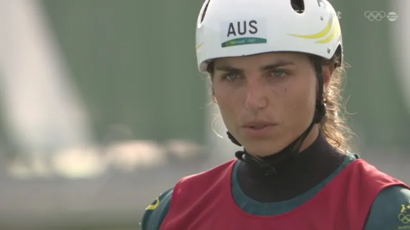 Finálová jízda slalomářky Jessicy Foxové