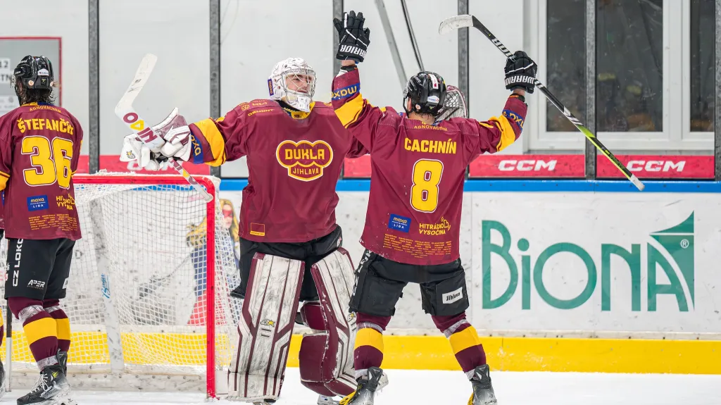 Radost hokejistů Dukly Jihlava