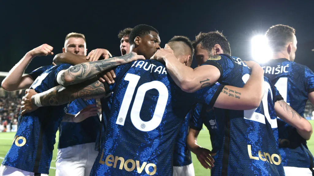 Radost fotbalistů Interu Milán