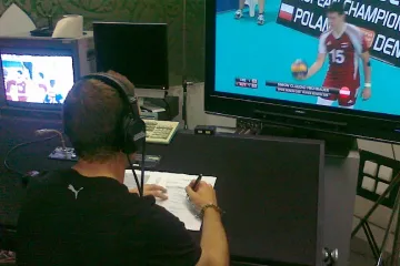 Ondřej Lípa na komentátorské pozici